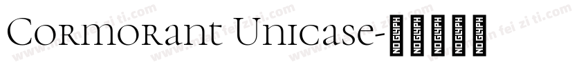 Cormorant Unicase字体转换